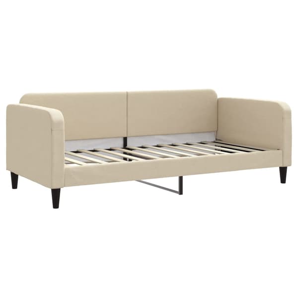 Dagbädd utdragbar gräddvit 90x200 cm tyg