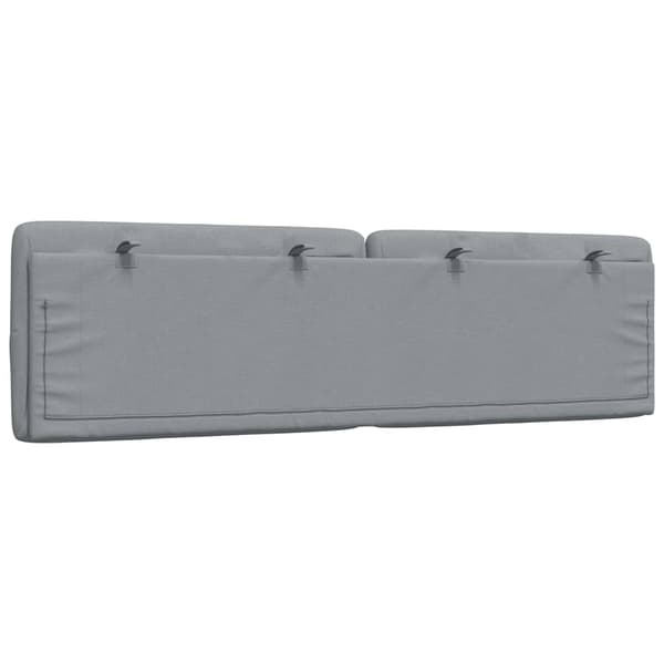 Headboard Cushion Light Grey 180 cm Fabric