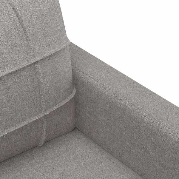 2-sitssoffa taupe 120 cm tyg