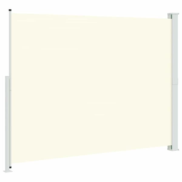 Infällbar sidomarkis 220x300 cm gräddvit