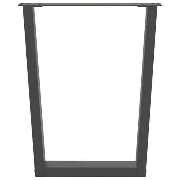 Matbordsben V-formade 2 st antracit 70x(72-73,3) cm stål