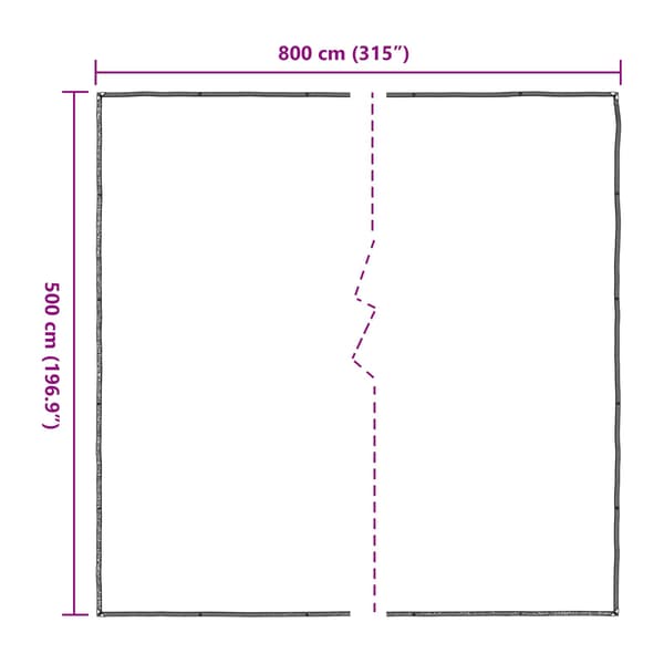 Växtskydd Transparent 5 x 8 m PE