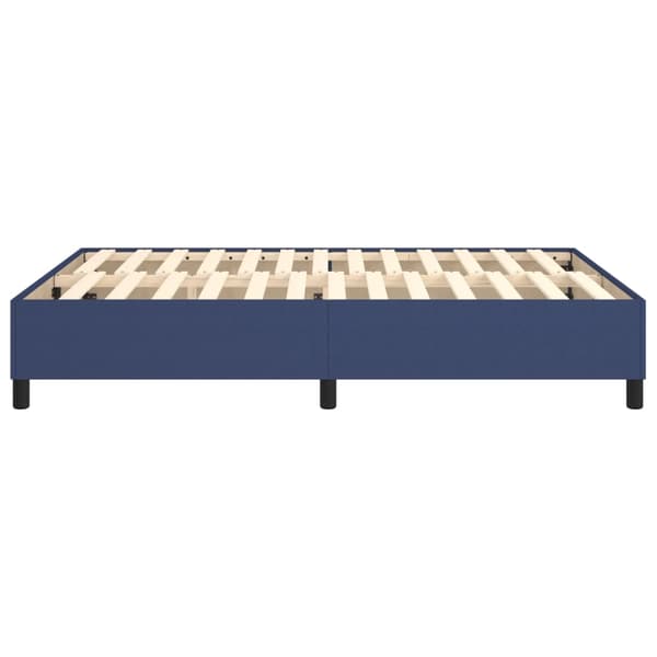 Boxspring-sängram blå 140x200 cm tyg