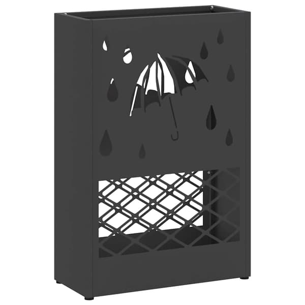 Regn Paraplyställ Svart 28 x 12 x 41 cm Stål
