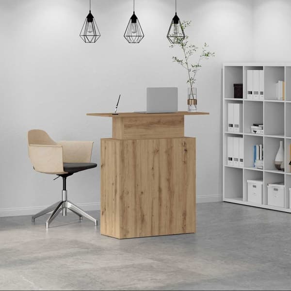 Receptionsdisk artisan ek 100x40x104 cm konstruerat trä
