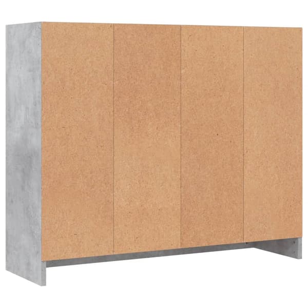 Skänk betonggrå 91x28x75 cm konstruerat trä