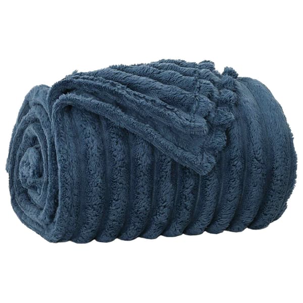 Kastfilt Mörkblå 150 x 130 cm Fleece