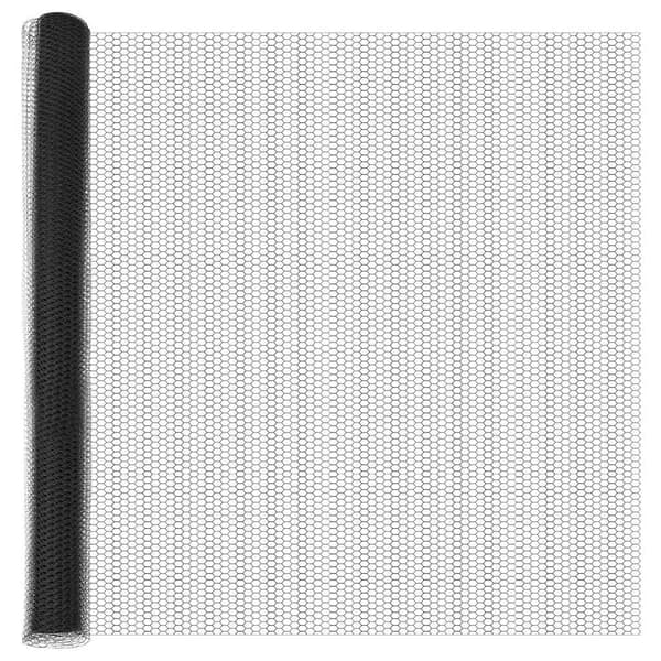 Hexagonstängsel Grå 1,5 x 100 m PVC
