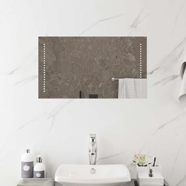 Badrumsspegel LED 70x40 cm