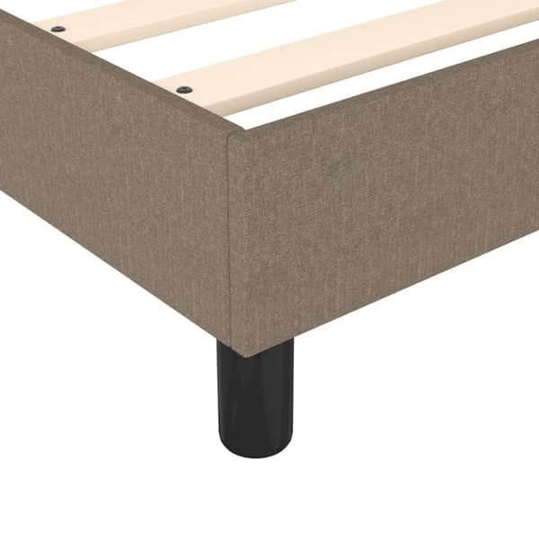 Boxspring-sängram Taupe 80x200cm tyg
