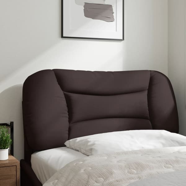 Headboard Cushion "Hvar" Dark Brown 80 cm Fabric