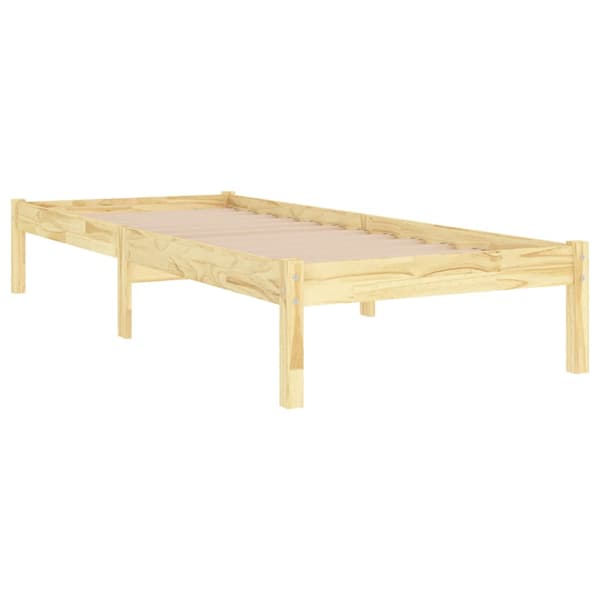 Sängram massivt trä 90x190 cm