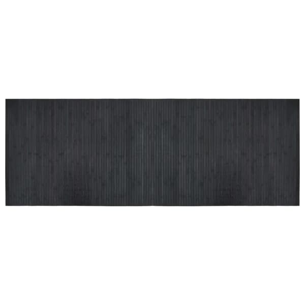 Matta rektangulär grå 70x200 cm bambu