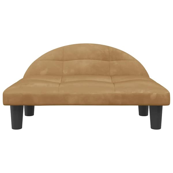 Hundbädd brun 70x52x30 cm sammet