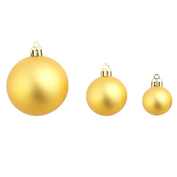 Julgranskulor 100 delar set 3/4/6 cm guld