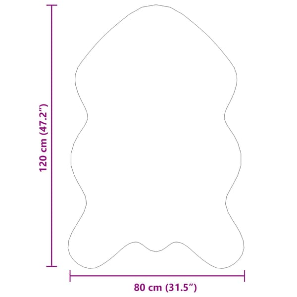 Fuskfäll matta TAFALLA Rosa 80 x 120 cm Polyester