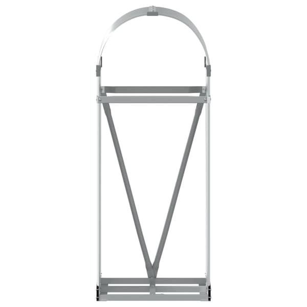 Vedställ silver 40x45x100 cm galvaniserat stål