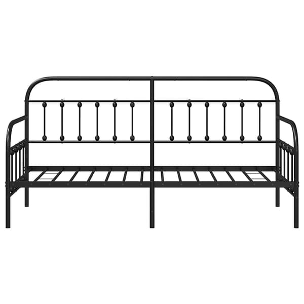 Dagbäddram Svart 80 x 200 cm Pulverlackerat stål
