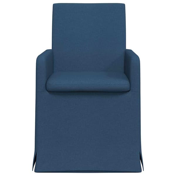 Matstolar 2 pcs Blå 57 x 67 x 95 cm tyg