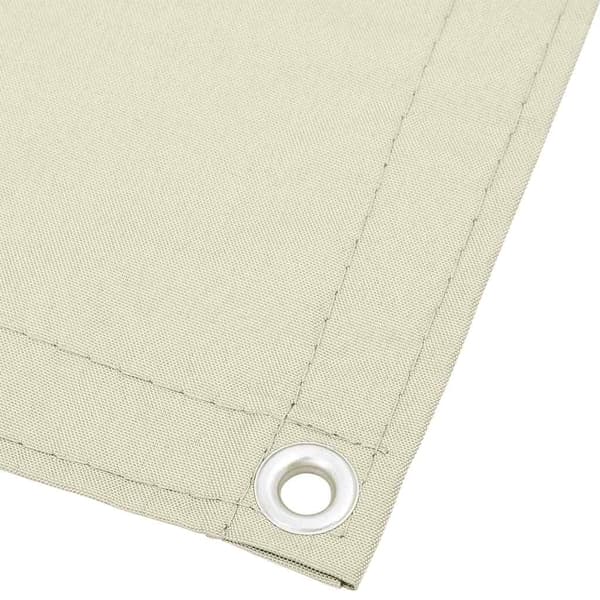 Balkongskärm gräddvit 120x700 cm 100% polyester oxford
