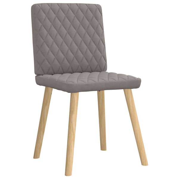 Matstolar 4 st taupe tyg