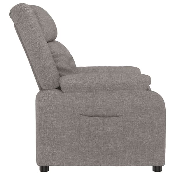 Reclinerfåtölj taupe tyg