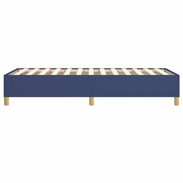 Boxspring-sängram blå 100x200 cm tyg