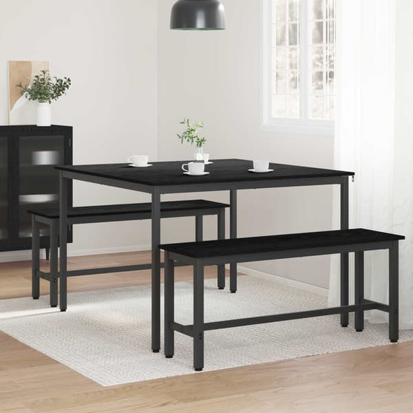 Matbord 110 x 110 x 75 cm METALL