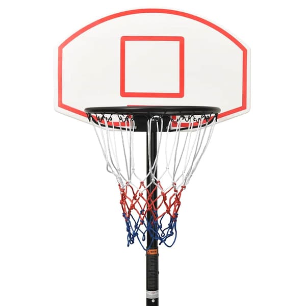 Basketkorg med stativ vit 216-250 cm polyeten