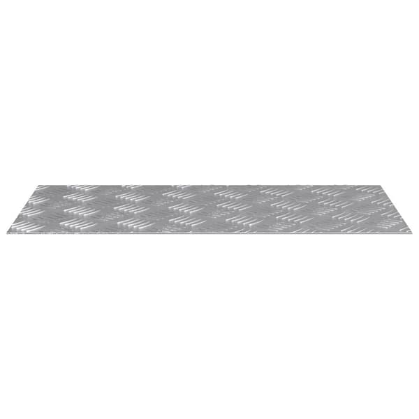 Trappsteg Rektangulär 4 pcs Silver 60 x 30 cm Aluminium
