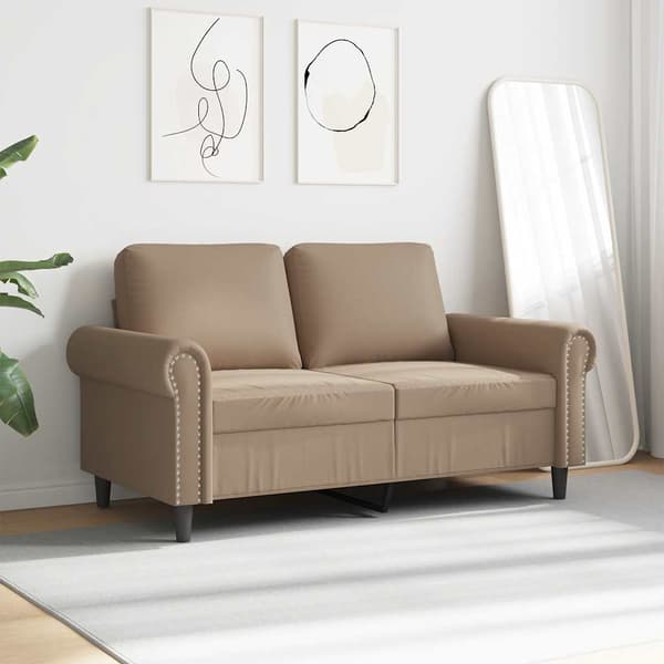2-sitssoffa cappuccino 120 cm konstläder