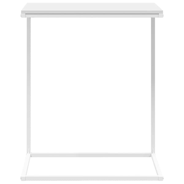 Sidobord vit 55x35x66 cm konstruerat trä