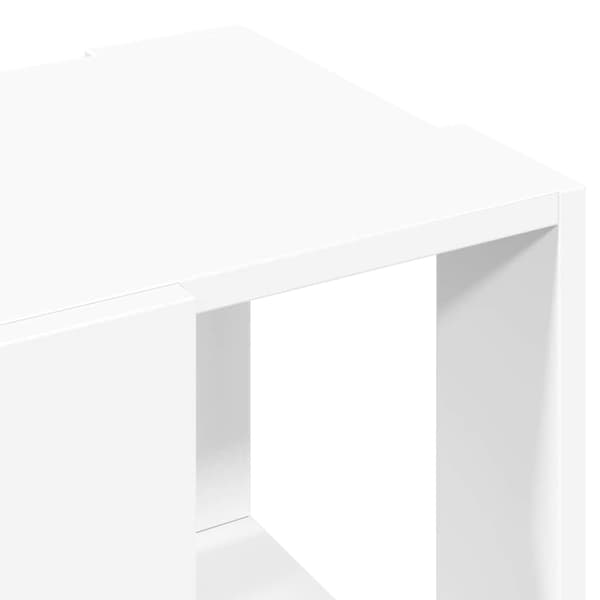 Soffbord vit 32x32x30 cm konstruerat trä