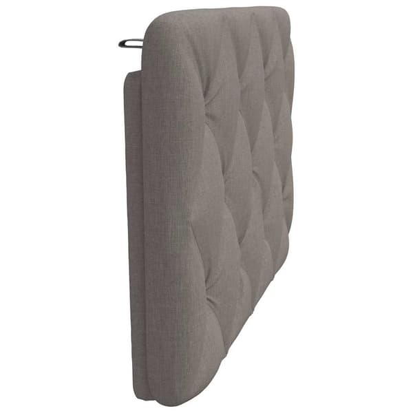 Headboard Cushion Taupe 90 cm Fabric