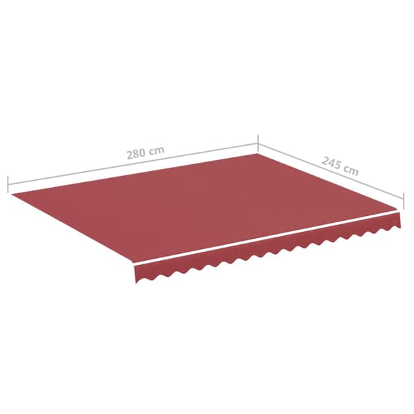 Ersättningstyg för markis vinröd 3x2,5 m polyester