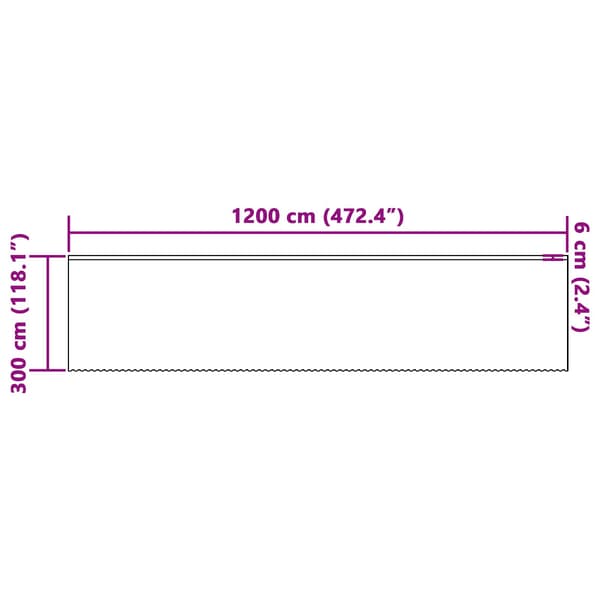 Spetsgardin med gardiner Vit 1200 x 300 cm Polyester