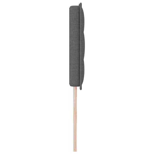Huvudgavel Mörkgrå 200 cm tyg