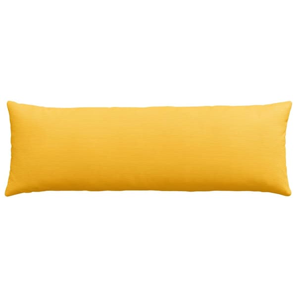 Sofakuddar 2 pcs Ljusgul 120 x 40 cm Kordread tyg