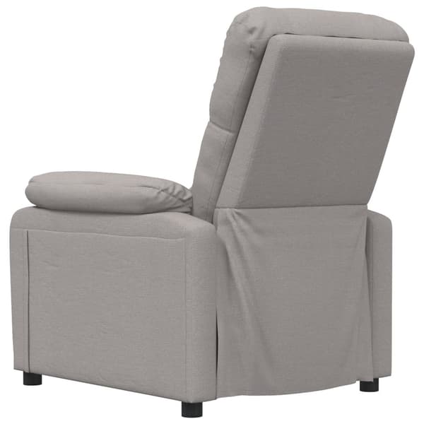 Massagefåtölj taupe tyg