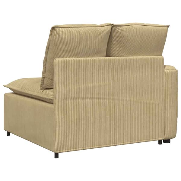 Modulsoffa armstödsändmodul med dynor grågrön 100 cm