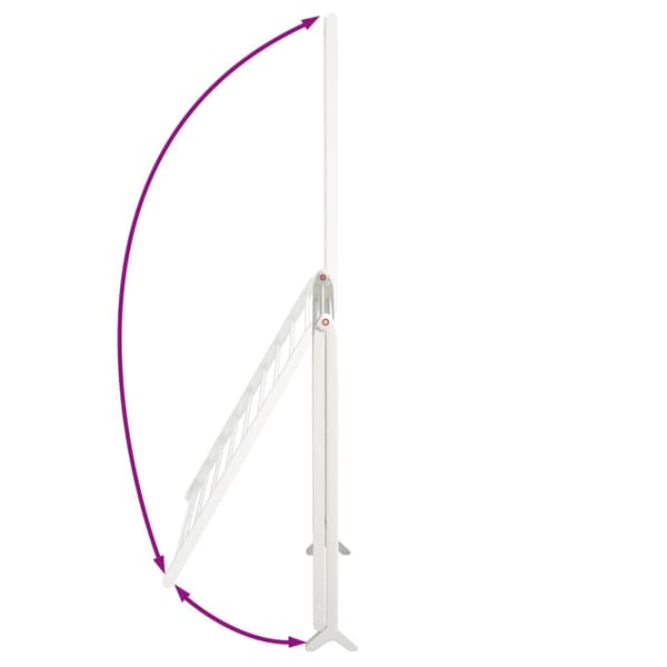 Torkställ för badkar utfällbart 53-90 cm aluminium