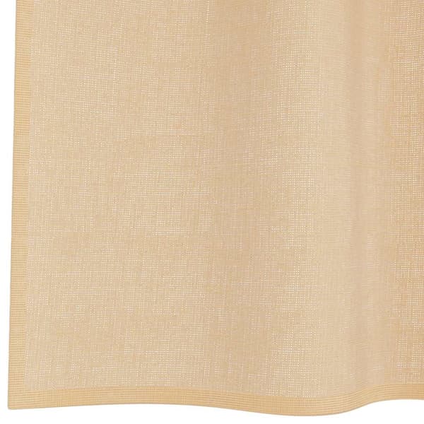Voile gardiner med stångfickor 2 st sand