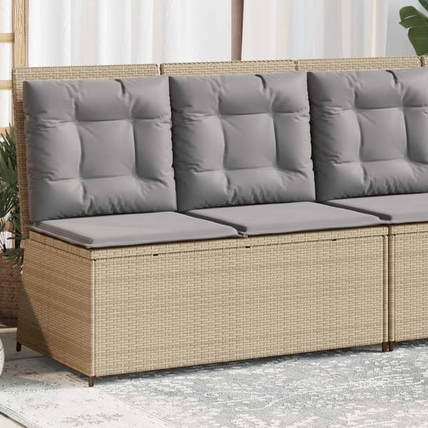 Trädgårdsbänk Beige konstrotting
