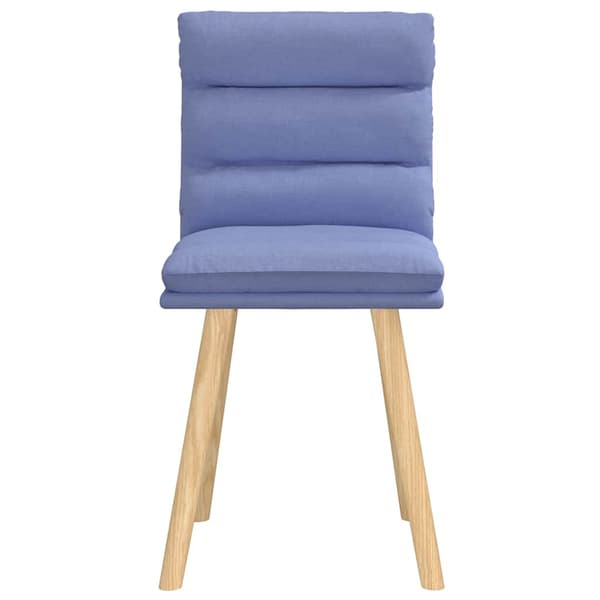 Matstolar 2 st Jeans blått tyg