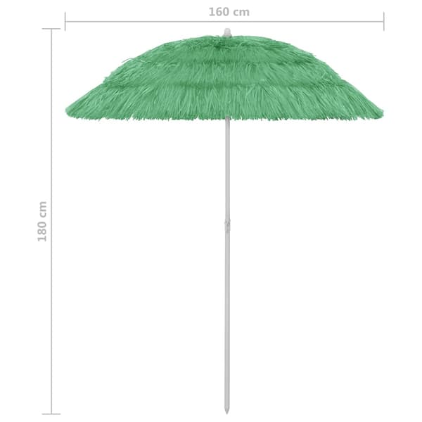 Strandparasoll Hawaii grön 180 cm