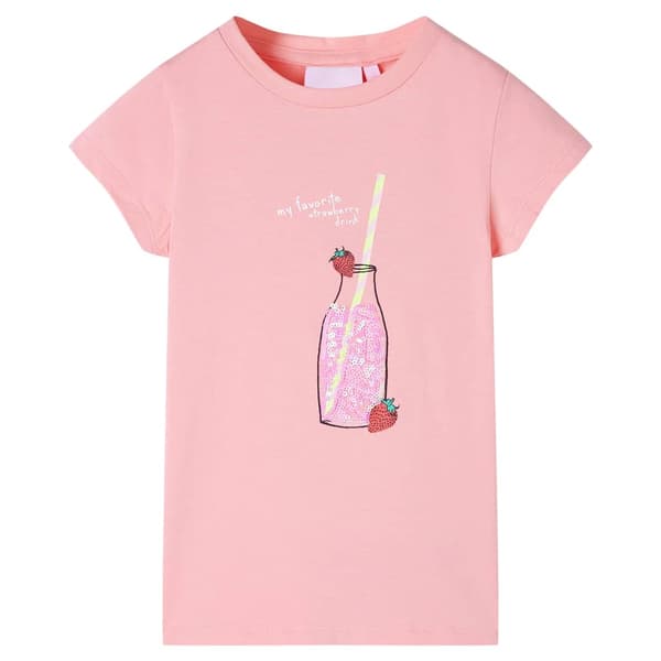 T-shirt för barn rosa 116