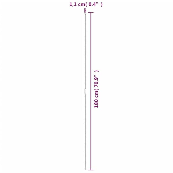 Växtstöd 30 st grön 180 cm stål