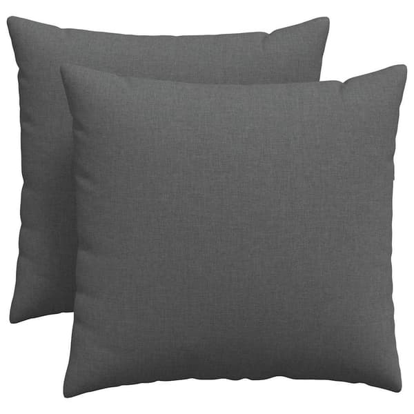 Sofakuddar 2 pcs Mörkgrå 50 x 50 cm tyg