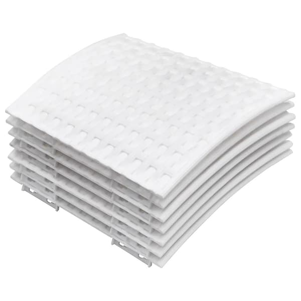 Julgranskrage vit Ø56x23 cm plast