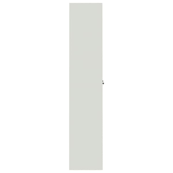 Dokumentskåp ljusgrå 90x40x200 cm stål